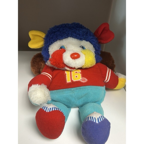 1986 Popples Touch Down Football Sports Plush Stuffed Vintage  Transforms - Picture 1 of 3